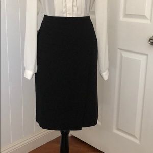 2/$17 Zac & Rachel wrap pencil skirt black chain